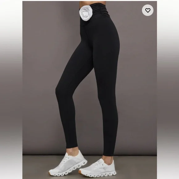 NWT Carbon38 Rosette Legging in Melt High Rise Black - S - Picture 3 of 11